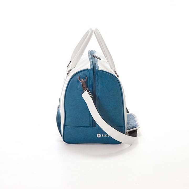 シェリフ SMU-004BB ミュージックシリーズ ボストンバッグ ホワイト×ターコイズ 合成皮革 100個限定 SHERIFF MUSIC SERIES 即納_画像5