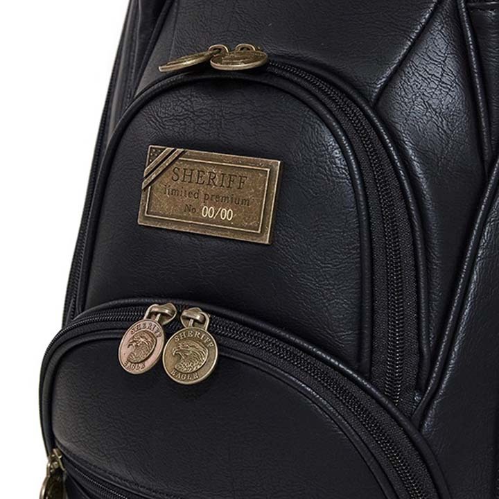 シェリフ SFE-003CB イーグルシリーズ キャディバッグ ブラック 9.5型 3.8kg カート型 100本限定 SHERIFF EAGLE SERIES BLACK 即納_画像7