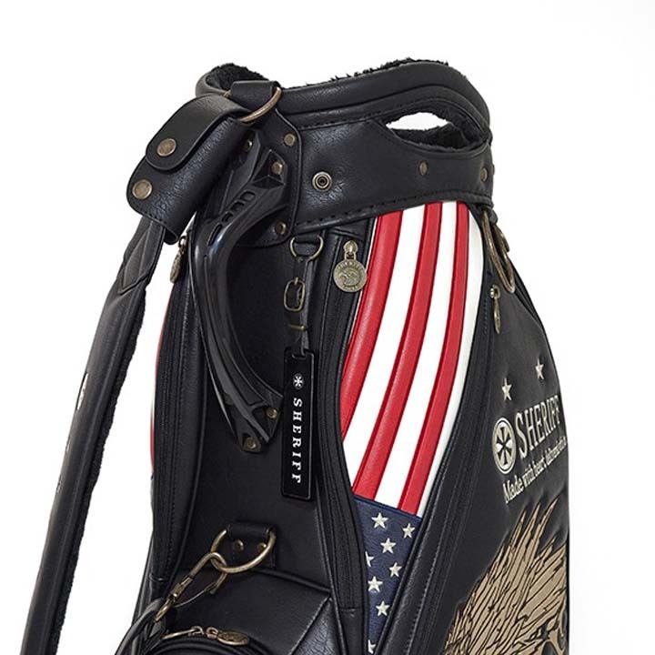 シェリフ SFE-003CB イーグルシリーズ キャディバッグ ブラック 9.5型 3.8kg カート型 100本限定 SHERIFF EAGLE SERIES BLACK 即納_画像9