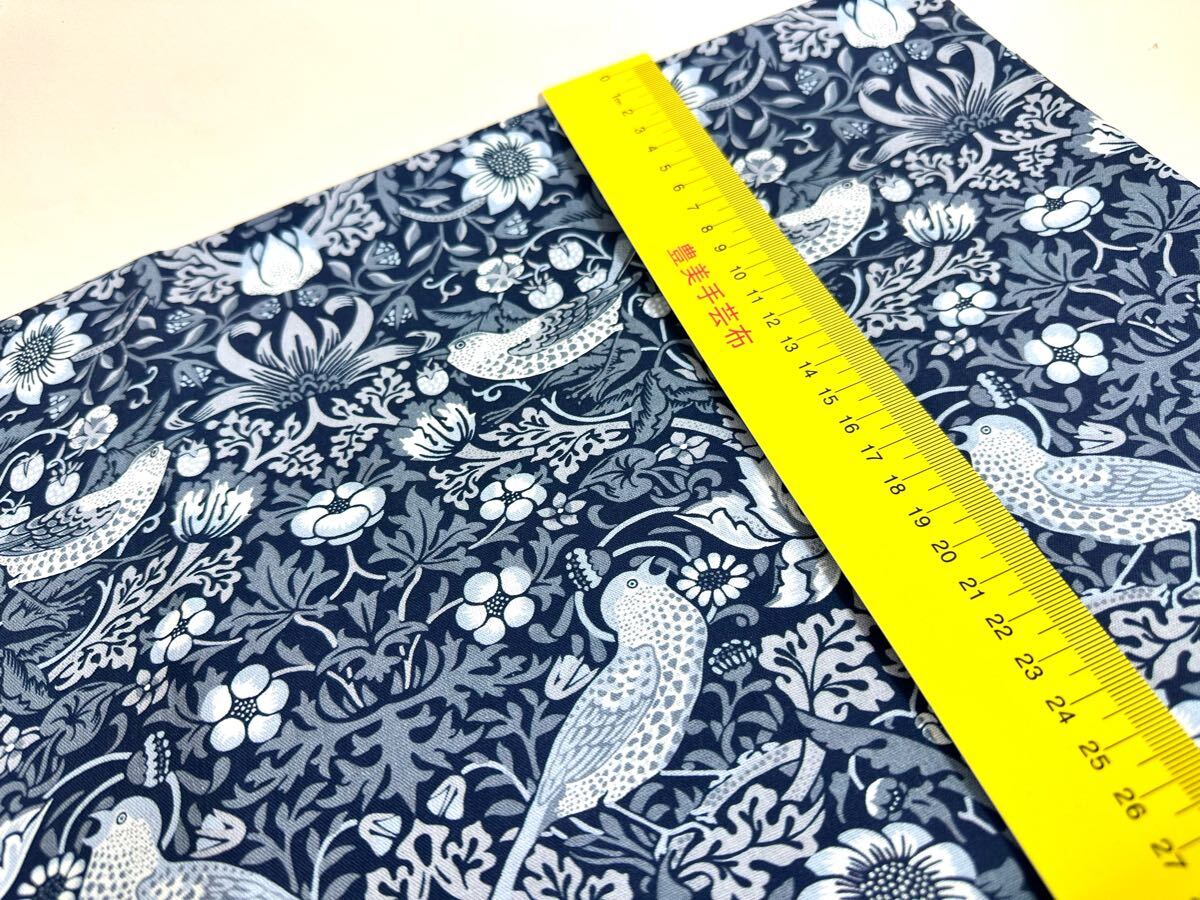 USAシーチング綿100%生地幅110cm×50cm.鳥と花.2247_画像5