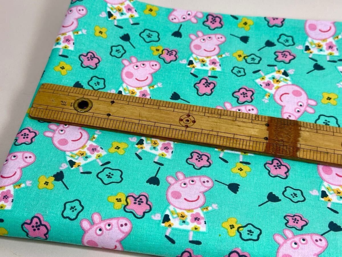 USAシーチング.綿100%生地.幅140cm×50cm.豚.硬さ少々_画像4