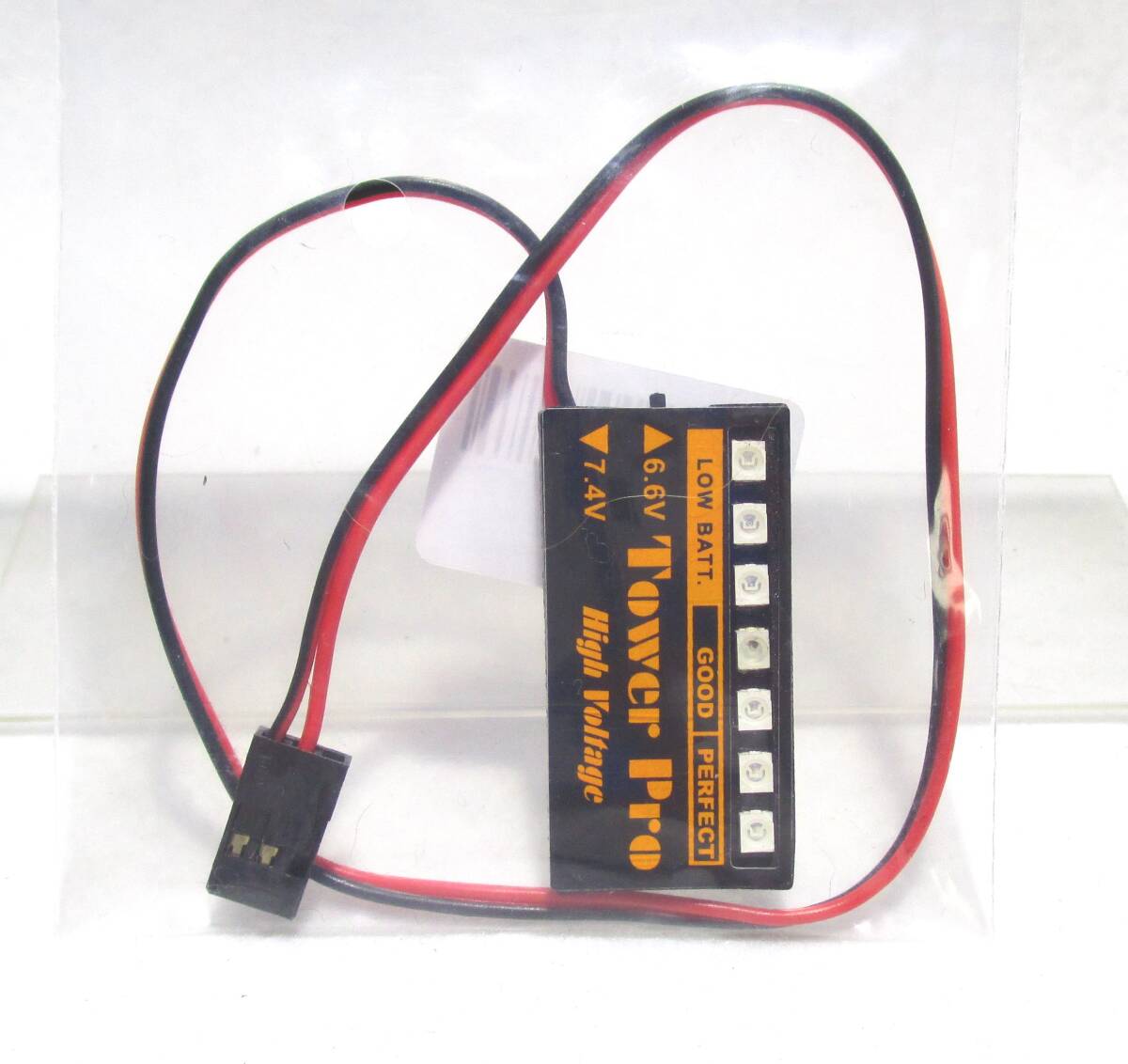 ☆こりゃ便利 !!TowerPro 受信機用 オンボードバッテリーチェッカー6.6V～7.4V☆GPヘリ,飛行機 エンジンカー レシーバー_画像1