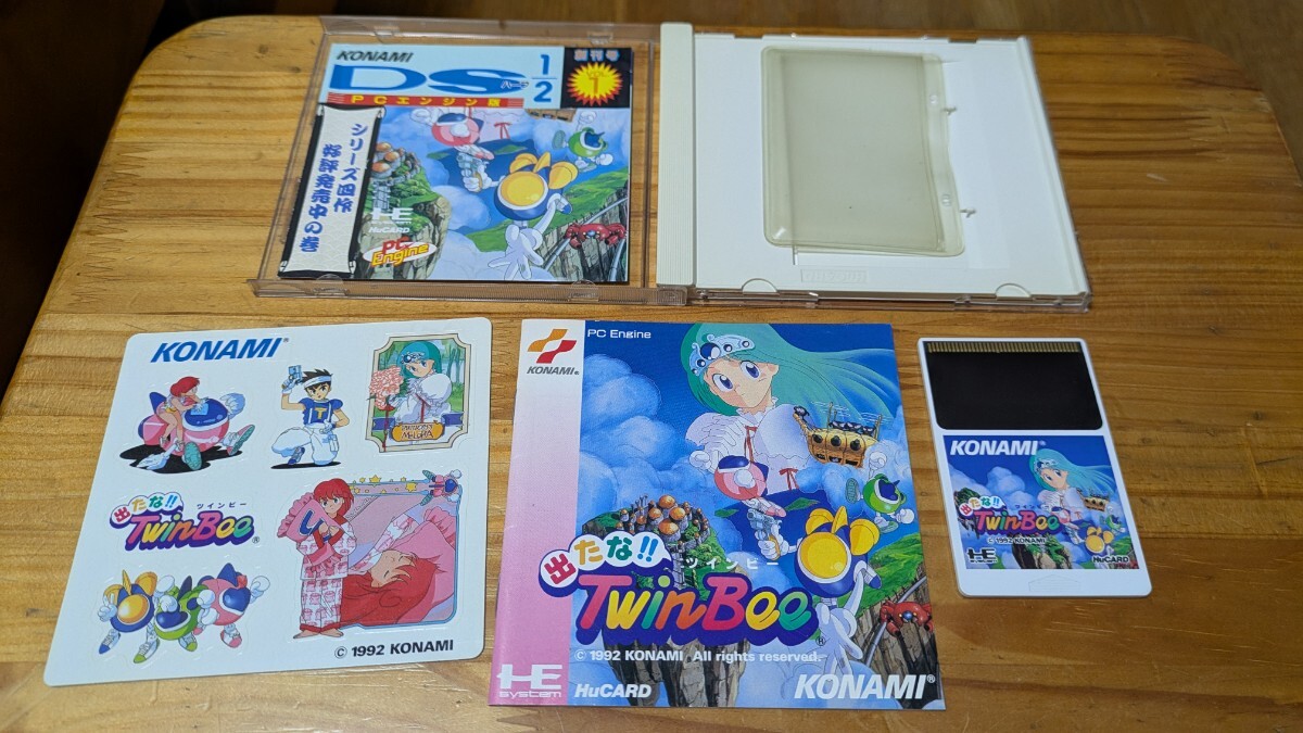 并上品 出たな!!ツインビー 箱説ありシールあり レトロフリーク可 PCエンジン PCE