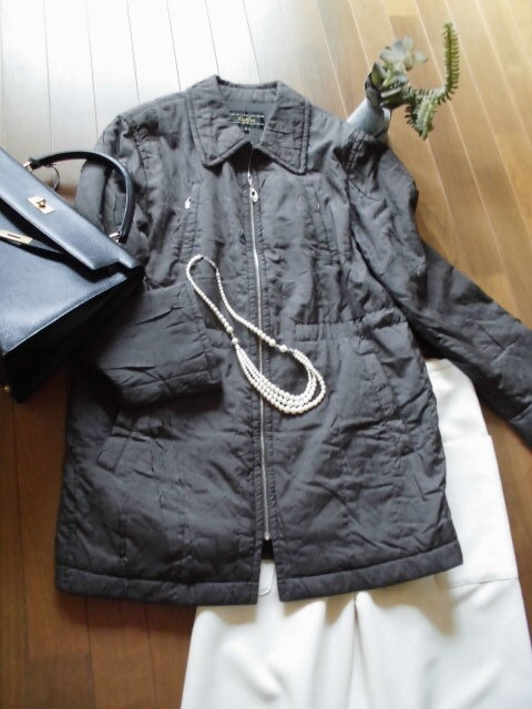 7万　LLsize　レリアンLeilian　日本製　軽い中綿コートアウター_画像2