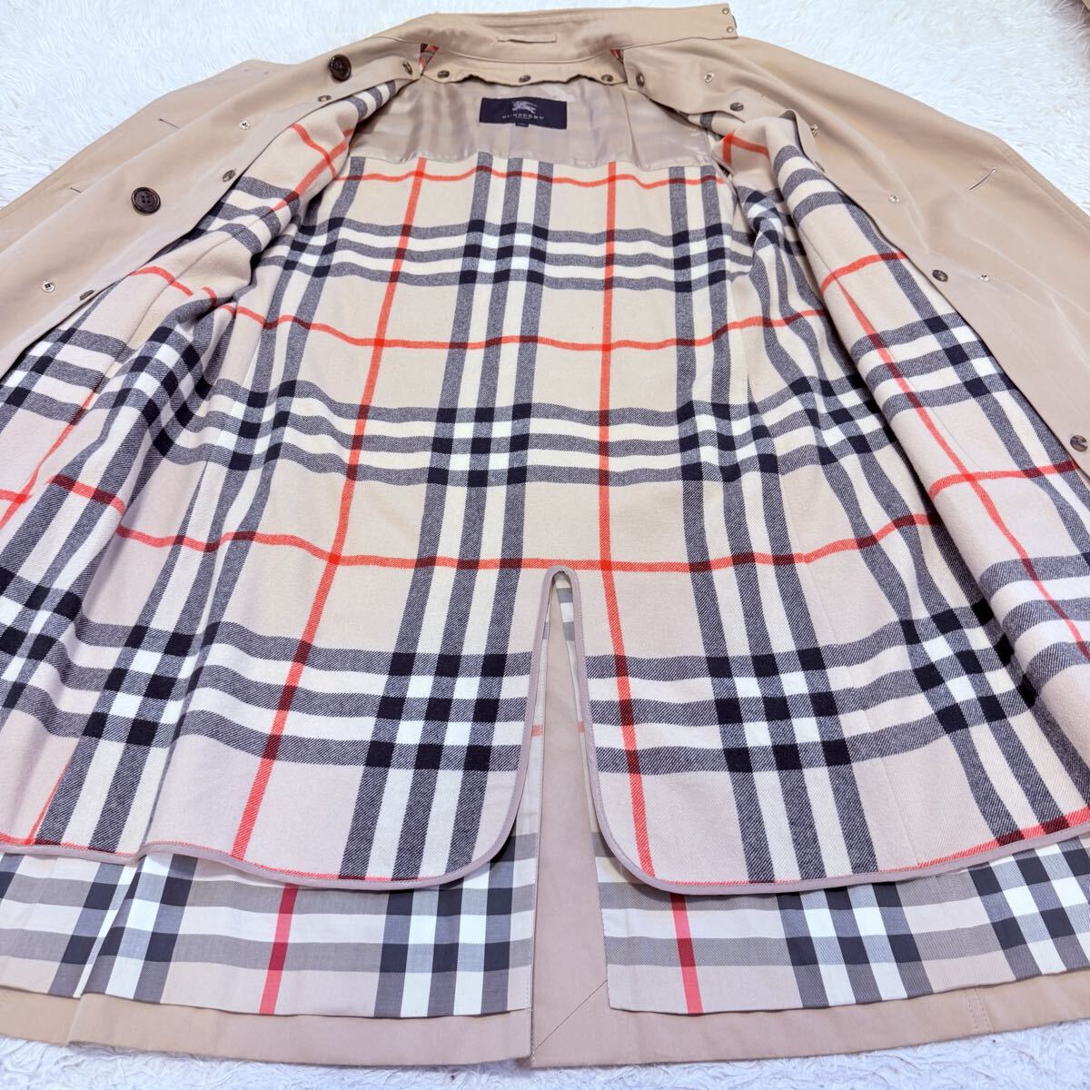 【XL相当】BURBERRY LONDON バーバリーロンドン トレンチコート ライナー 2way レディース ノバチェック LL_画像8