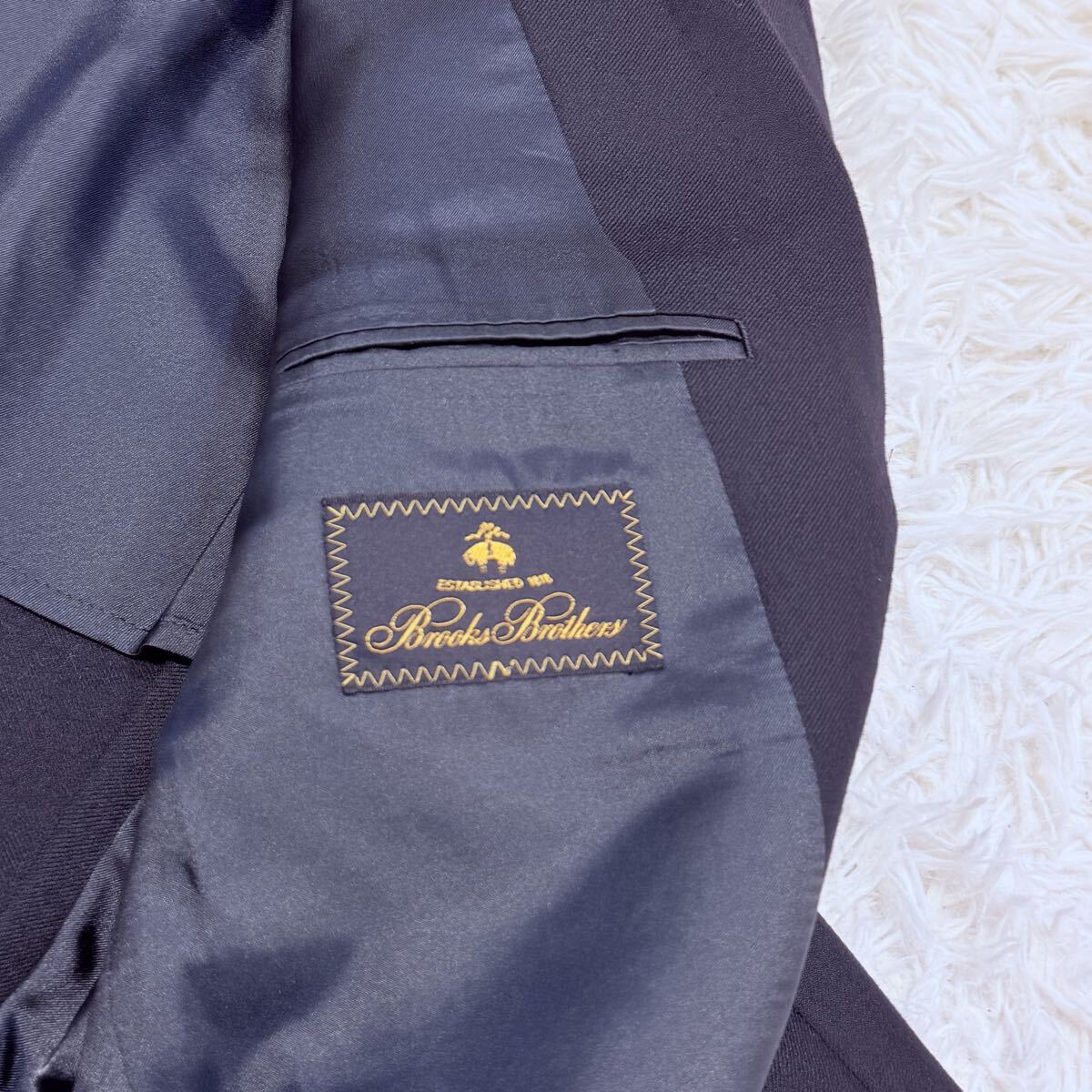 【美品】ブルックスブラザーズ BROOKS BROTHERS ESTABLISHED 1818 テーラードジャケット メンズ 金ボタン シングル 段返り M_画像9