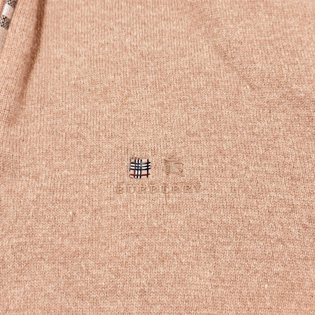 【美品/XL相当】BURBERRY LONDON バーバリーロンドン ニット セーター プルオーバー ノバチェック ロゴ刺繍 メンズ_画像8