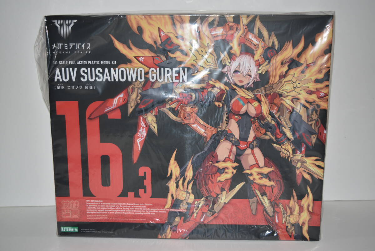 34Mdd 【未開封品】 メガミデバイス 皇巫 スサノヲ 紅蓮 AUV SUSANOWO GUREN プラモデル プラモ _画像1