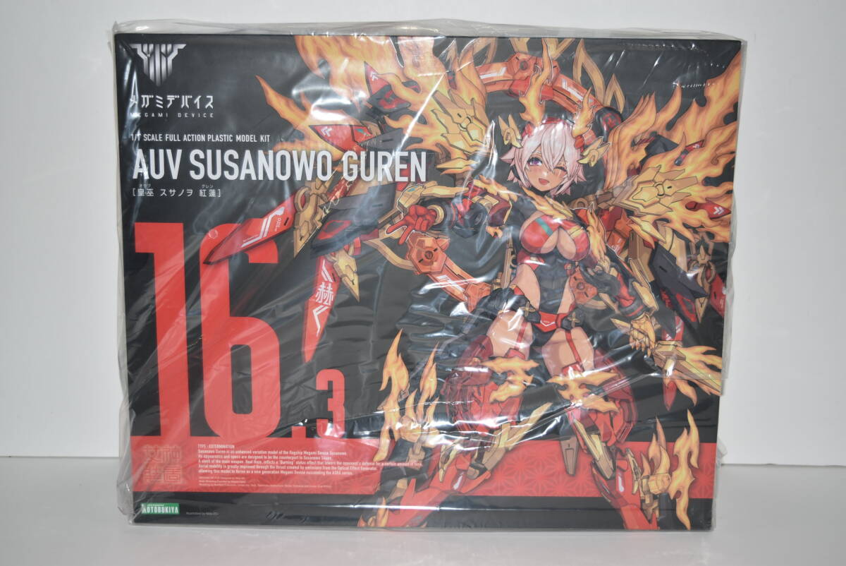 34Mdd 【未開封品】 メガミデバイス 皇巫 スサノヲ 紅蓮 AUV SUSANOWO GUREN プラモデル プラモ _画像2