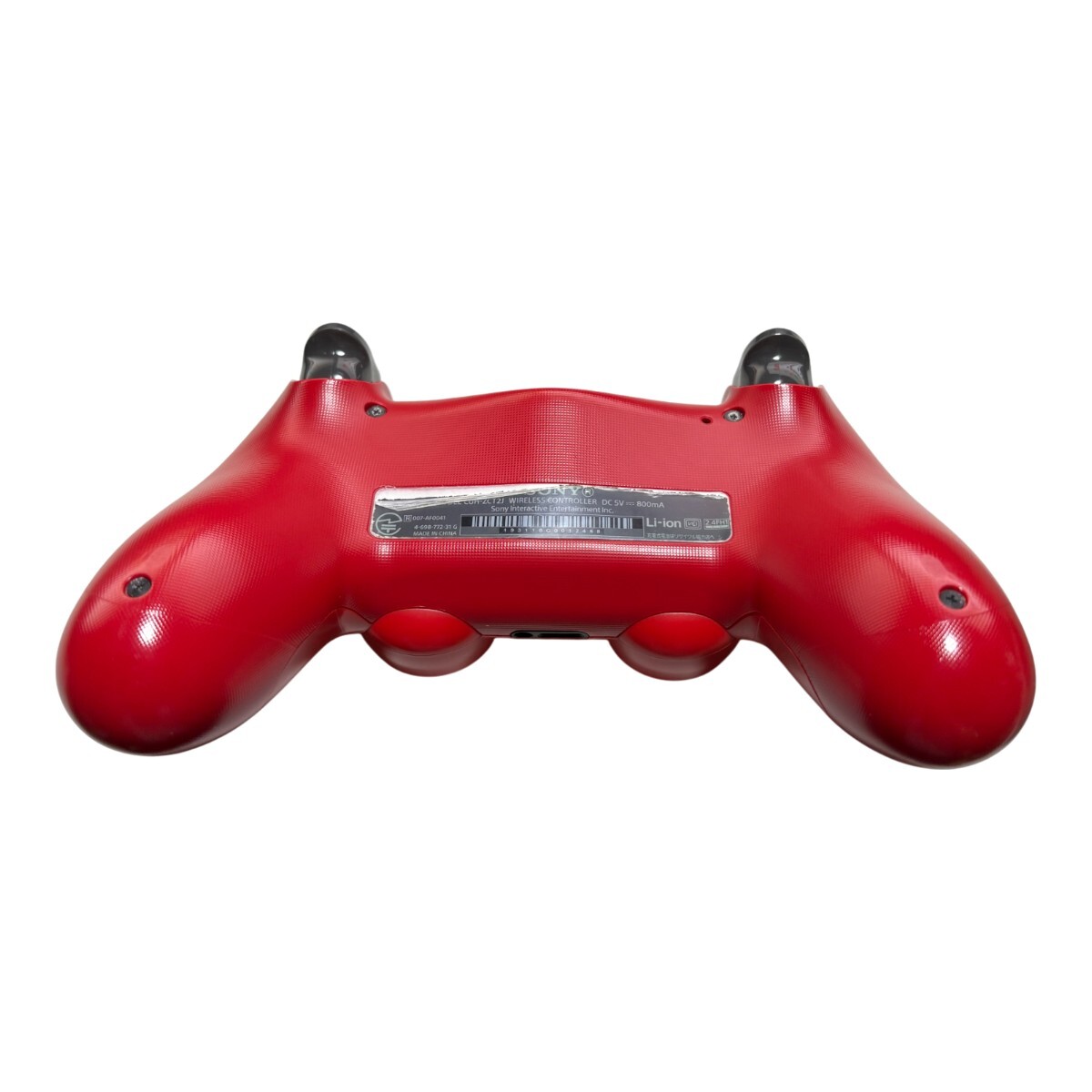 【動作確認済み】 PS4 純正 ワイヤレスコントローラー DUALSHOCK4 デュアルショック4 マグマ・レッド_画像2
