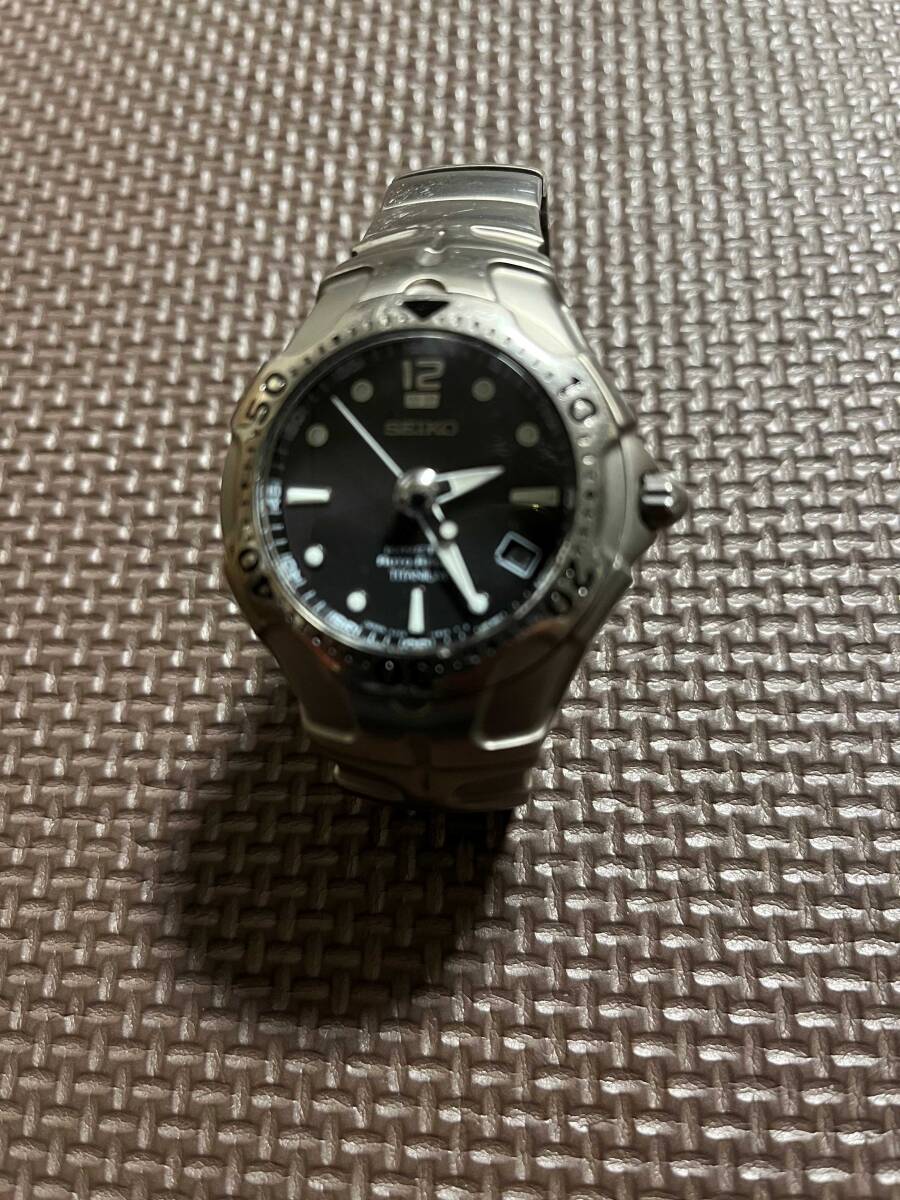 SEIKO/セイコー 5J22-0B80 チタン キネティック (電池交換必要)_画像1
