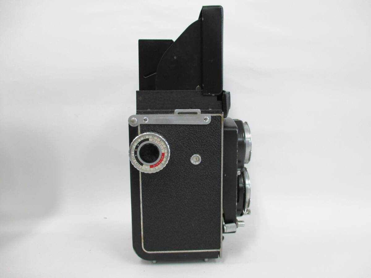10-076 RICOHFLEX リコーフレックス 二眼レフカメラ CITIZEN-MXV レザーケース付き 動作未確認_画像5