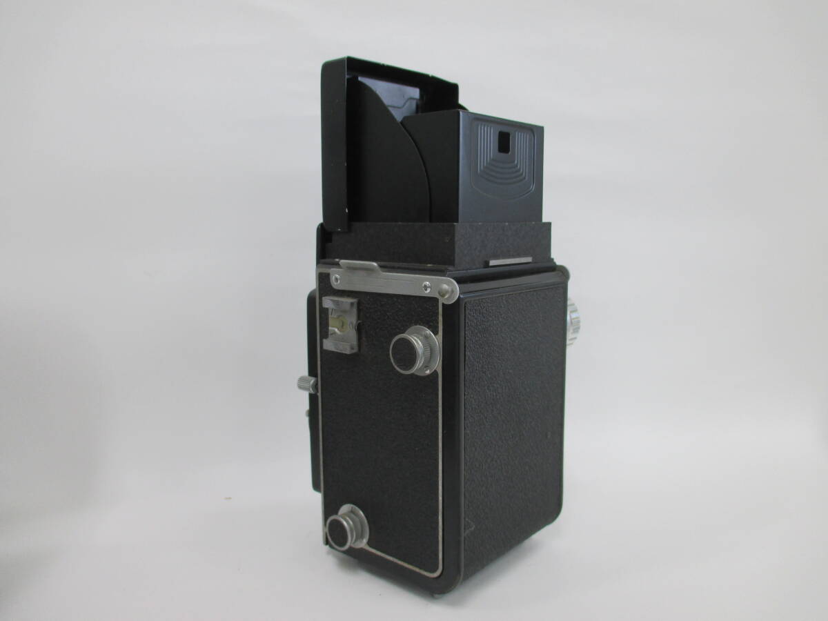 10-076 RICOHFLEX リコーフレックス 二眼レフカメラ CITIZEN-MXV レザーケース付き 動作未確認_画像7