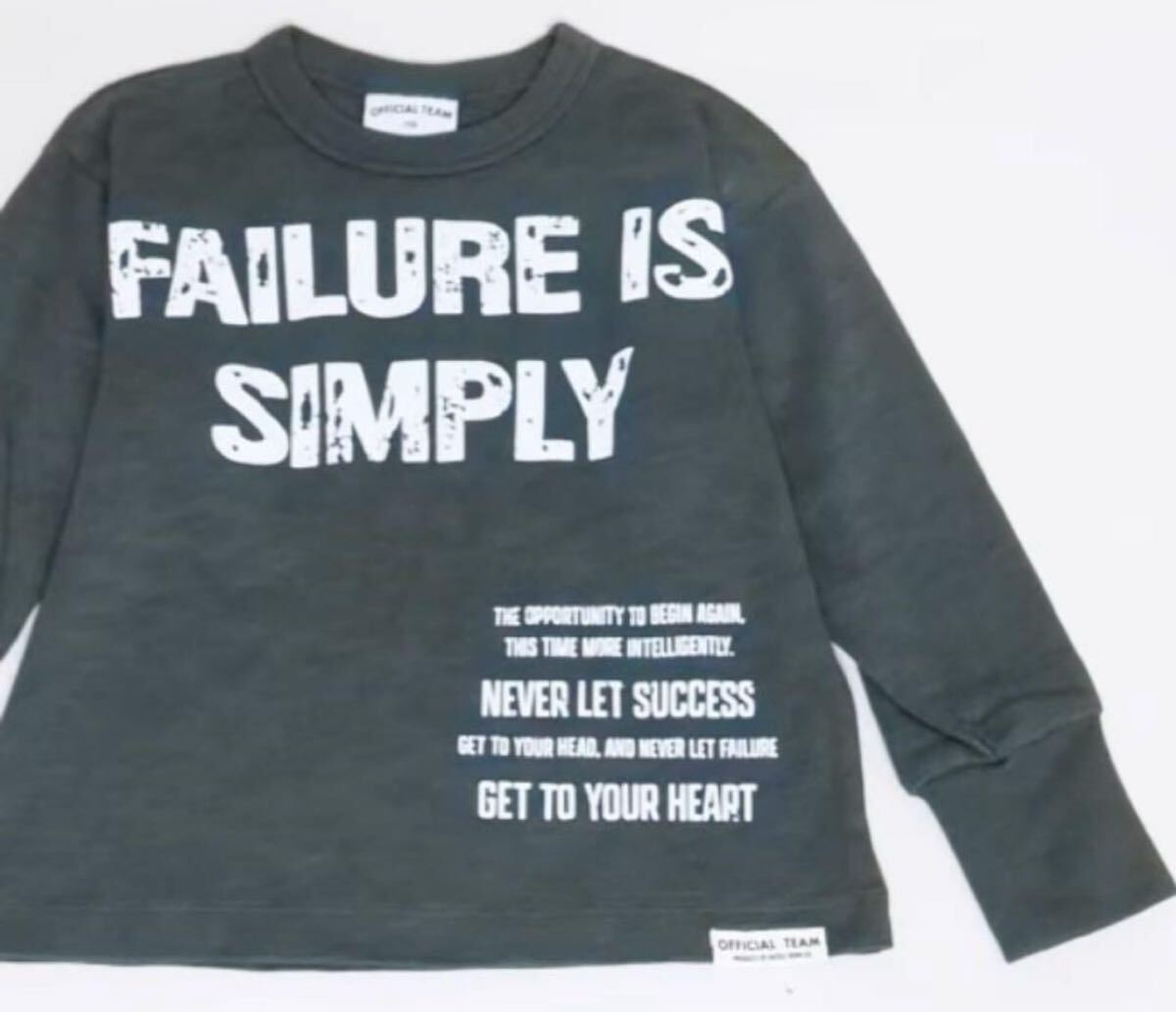 ラスト1点です〜新作☆オフィシャルチームスラブ天竺 両面ロゴTシャツ1225103チャコールグレー 140㎝_画像7