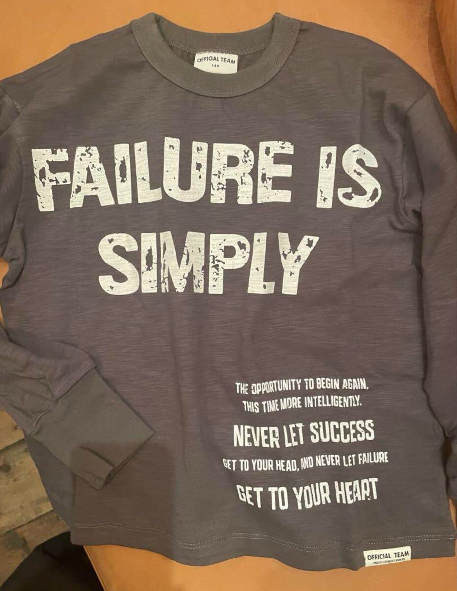 ラスト1点です〜新作☆オフィシャルチームスラブ天竺 両面ロゴTシャツ1225103チャコールグレー 140㎝_画像1