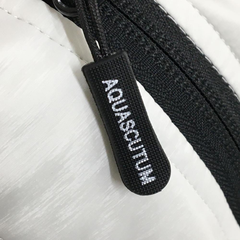 【超美品】アクアスキュータム 2WAYダウンベスト オフホワイト フード着脱可 ダウン90％ レディース ゴルフウェア AQUASCUTUM_画像6