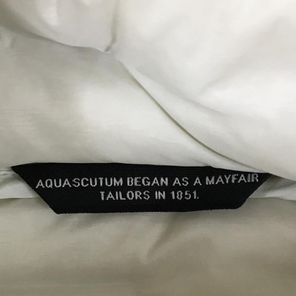【超美品】アクアスキュータム 2WAYダウンベスト オフホワイト フード着脱可 ダウン90％ レディース ゴルフウェア AQUASCUTUM_画像7