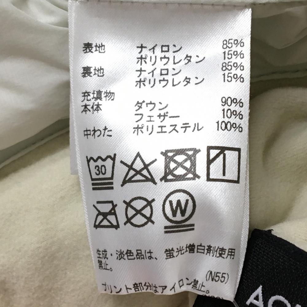 【超美品】アクアスキュータム 2WAYダウンベスト オフホワイト フード着脱可 ダウン90％ レディース ゴルフウェア AQUASCUTUM_画像8
