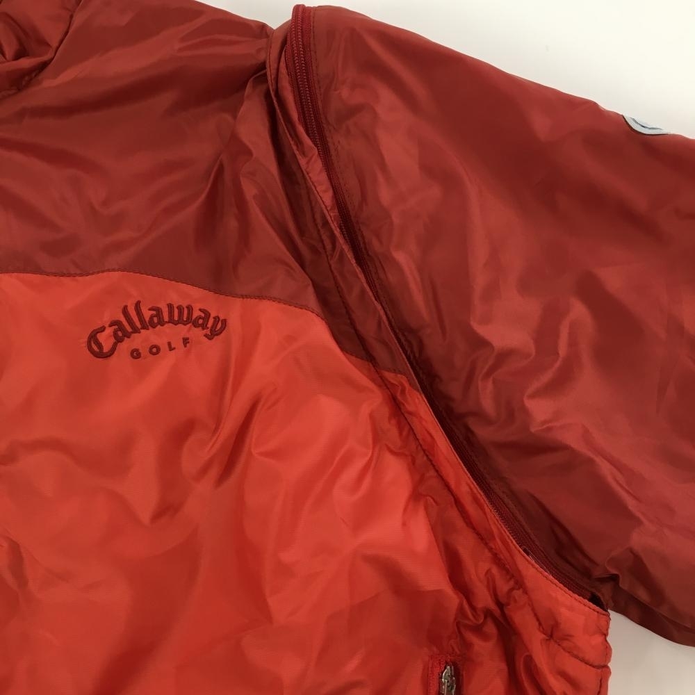 【美品】キャロウェイ 2WAY中綿ジャケット レッド バイカラー 袖着脱可 ハーフジップ メンズ M ゴルフウェア Callaway_画像3