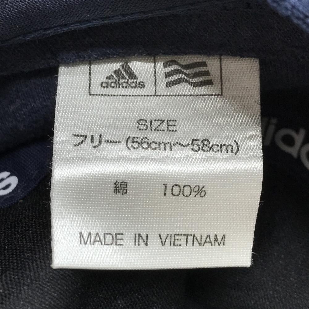 アディダス 2WAYワークキャップ 杢ネイビー ロゴ フリー(56cm-58cm) ゴルフウェア adidas_画像9