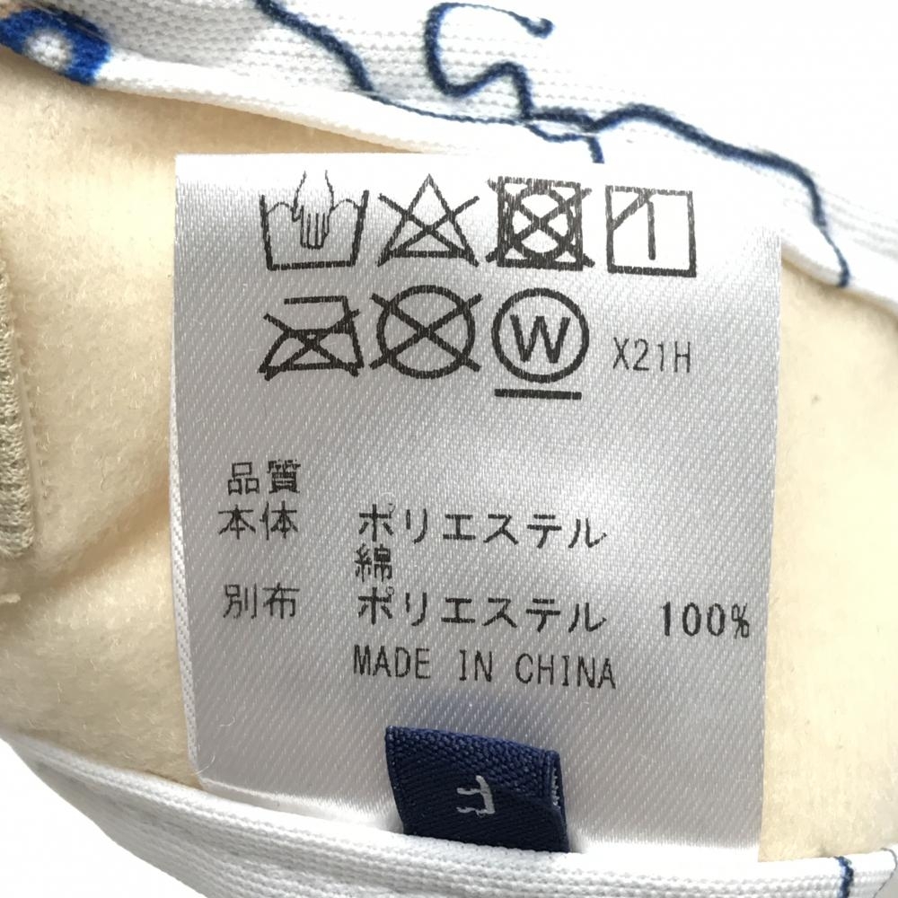 【美品】23区ゴルフ サンバイザー 白×ネイビー 縁柄 汗取りパッド付 F ゴルフウェア 23区_画像6