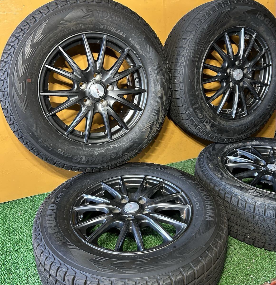 * зимний 215/70R16 100Q G075 YOKOHAMA ice GUARD G075 *VELVA[16×6.5J +40 PCD:114.3×5H диаметр втулки :73mm]* Delica D:5 Outlander и т.д. 