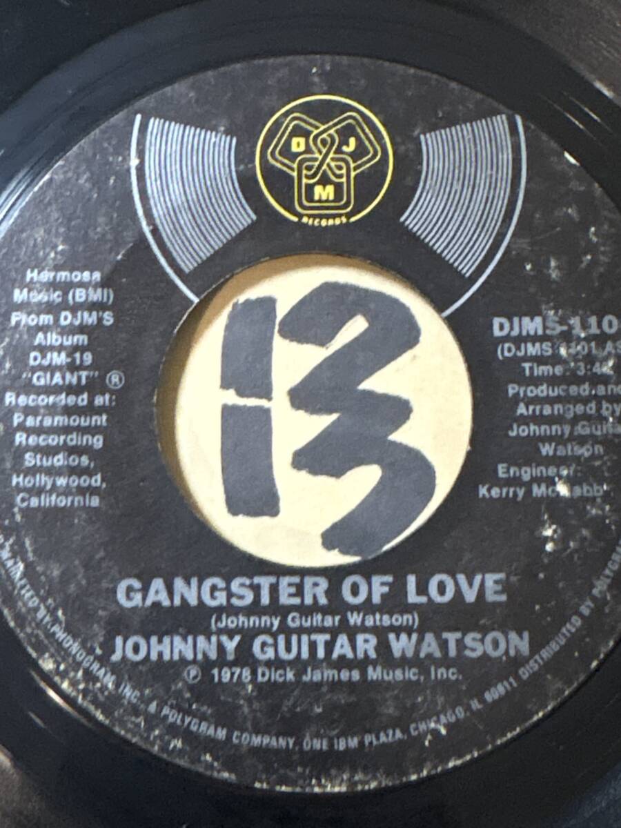 試聴 JOHNNY GUITAR WATSON GANGSTER OF LOVE / GUITAR DISCO 両面EX 1978 _画像1