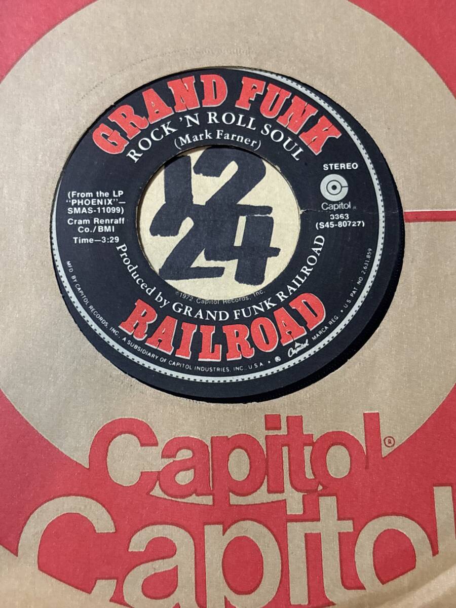試聴 GRAND FUNK RAILROAD FLIGHT TO THE PHENIX / ROCK’N ROLL SOUL 両面EX+ 1972 _画像2