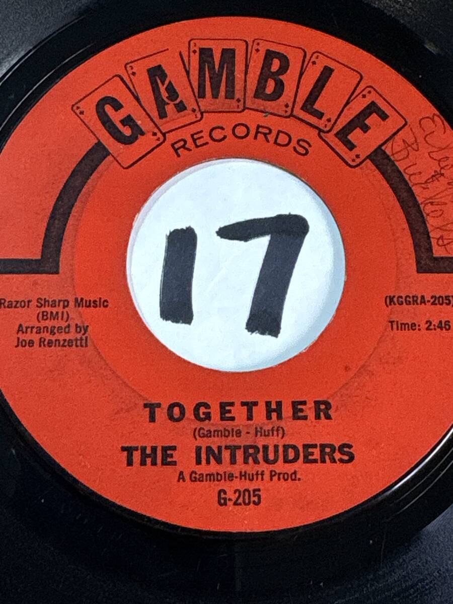 試聴 THE INTRUDERS TOGRTHER 両面やや傷あり TIERRAカヴァーあり_画像1