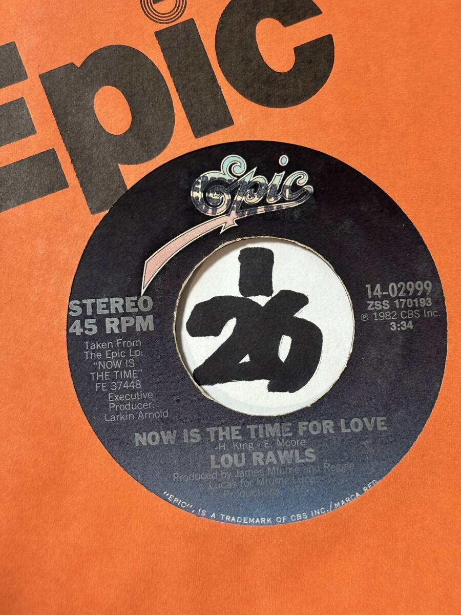 試聴 LOU RAWLS NOW IS THE TIME FOR LOVE 新品 MTUME/LUCAS制作 モダン・ソウル・ダンサー/シンセ・ブギー_画像1