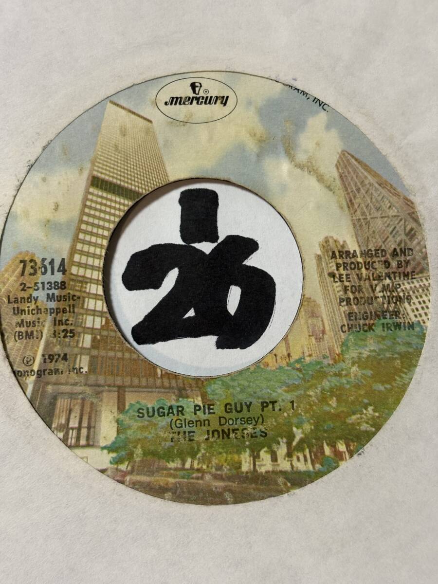 試聴 THE JONESES SUGAR PIE GUY PT1 PT2 新品 1974 _画像1