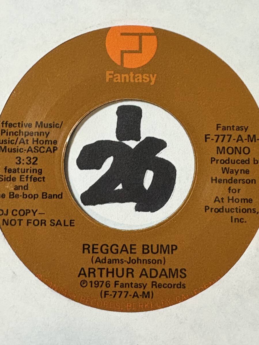 ARTHUR ADAMS featuring Side Effect REGGAE BUMP 両面NM 1976 WAYNE HENDERSON制作ファンク・フュージョン_画像1
