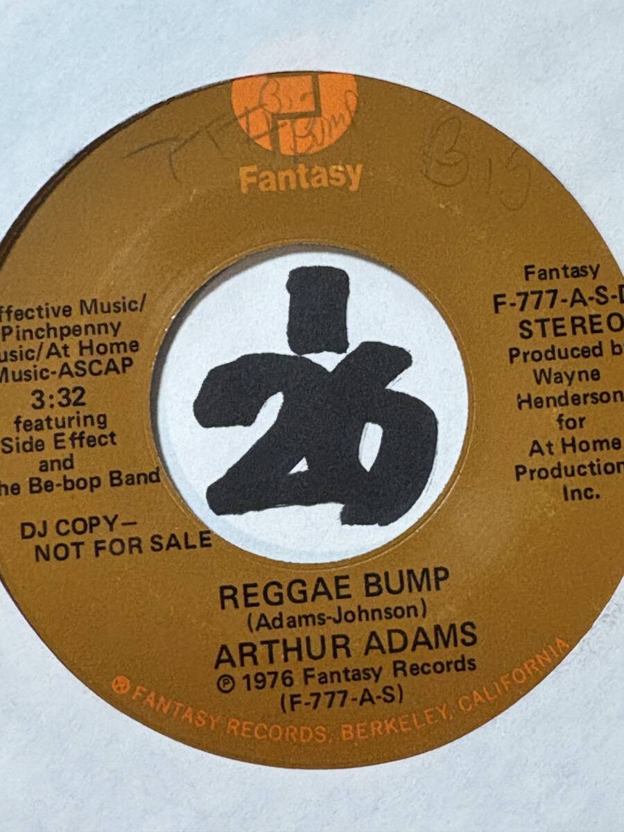 ARTHUR ADAMS featuring Side Effect REGGAE BUMP 両面NM 1976 WAYNE HENDERSON制作ファンク・フュージョン_画像2