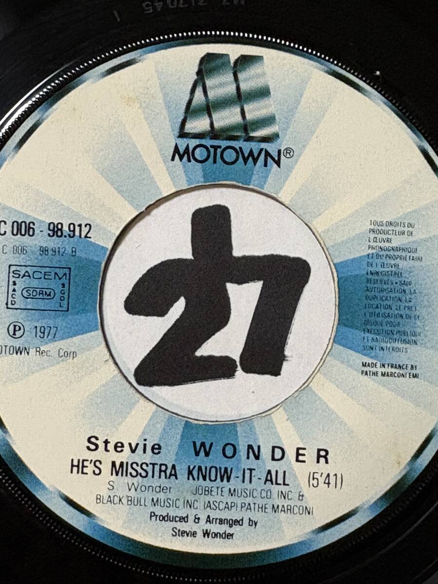試聴 STEVIE WONDER SIR DUKE 両面EX+ 1977 _画像2