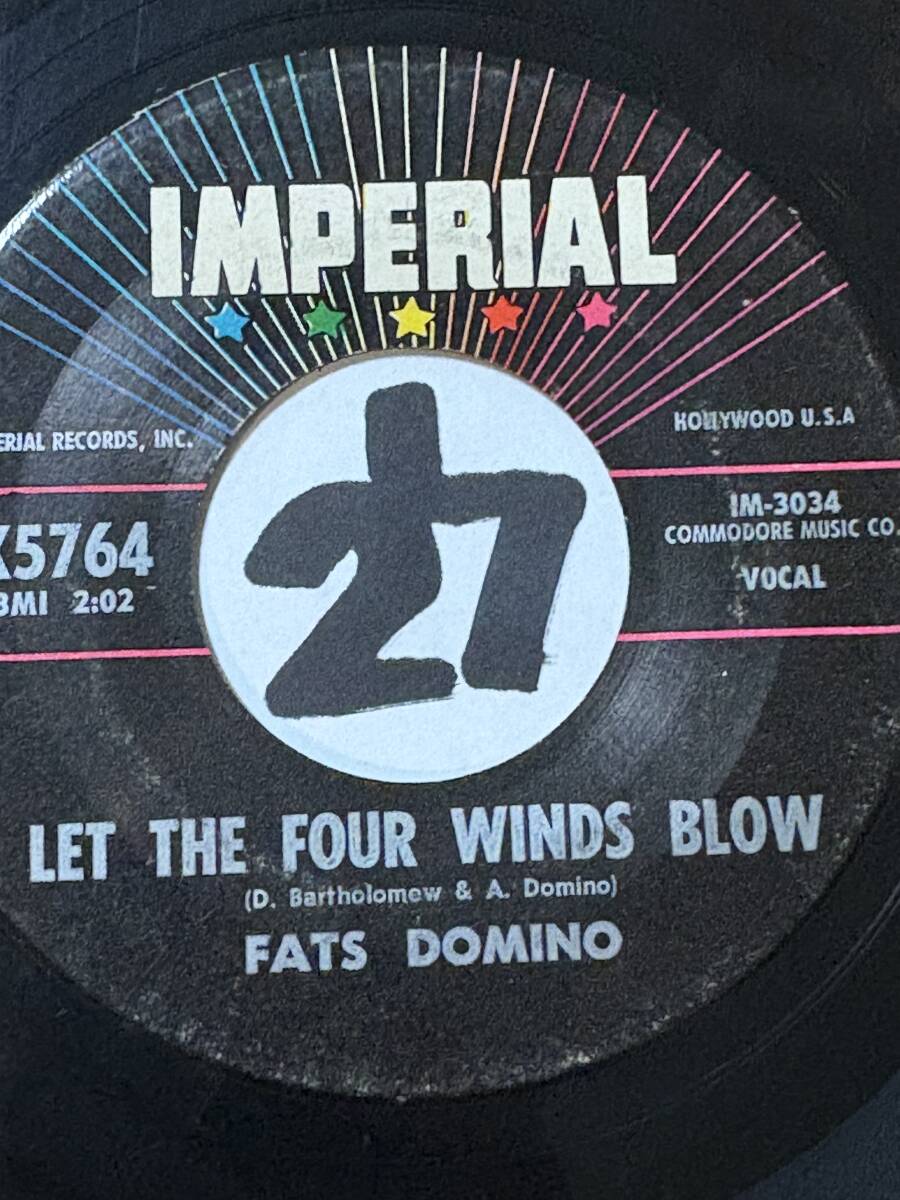 FATS DOMINO GOOD HEARTED MAN / LET THE FOUR WINDS BLOW 両面EX _画像1