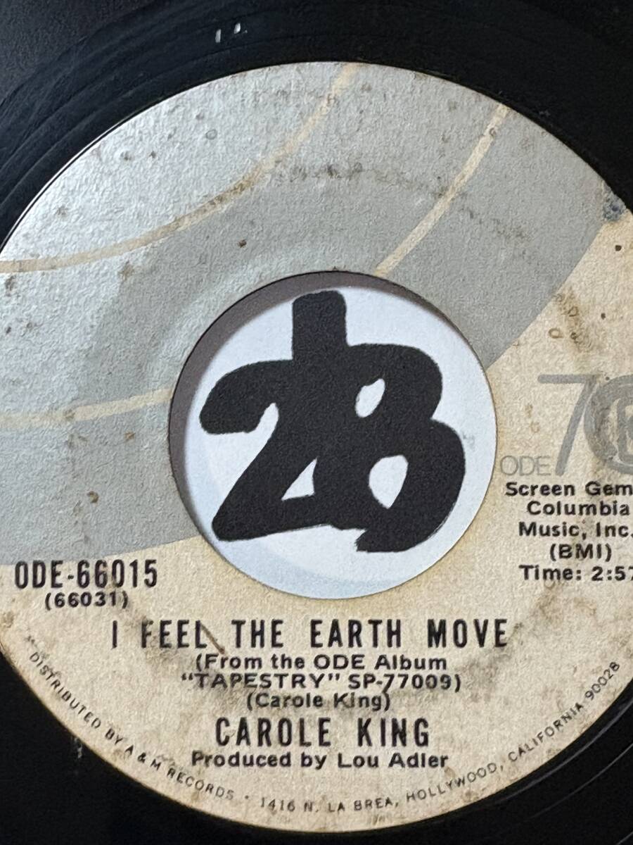 試聴 CAROLE KING IT’S TOO LATE / I FEEL THE EARTH MOVE 両面目立った傷なし_画像2