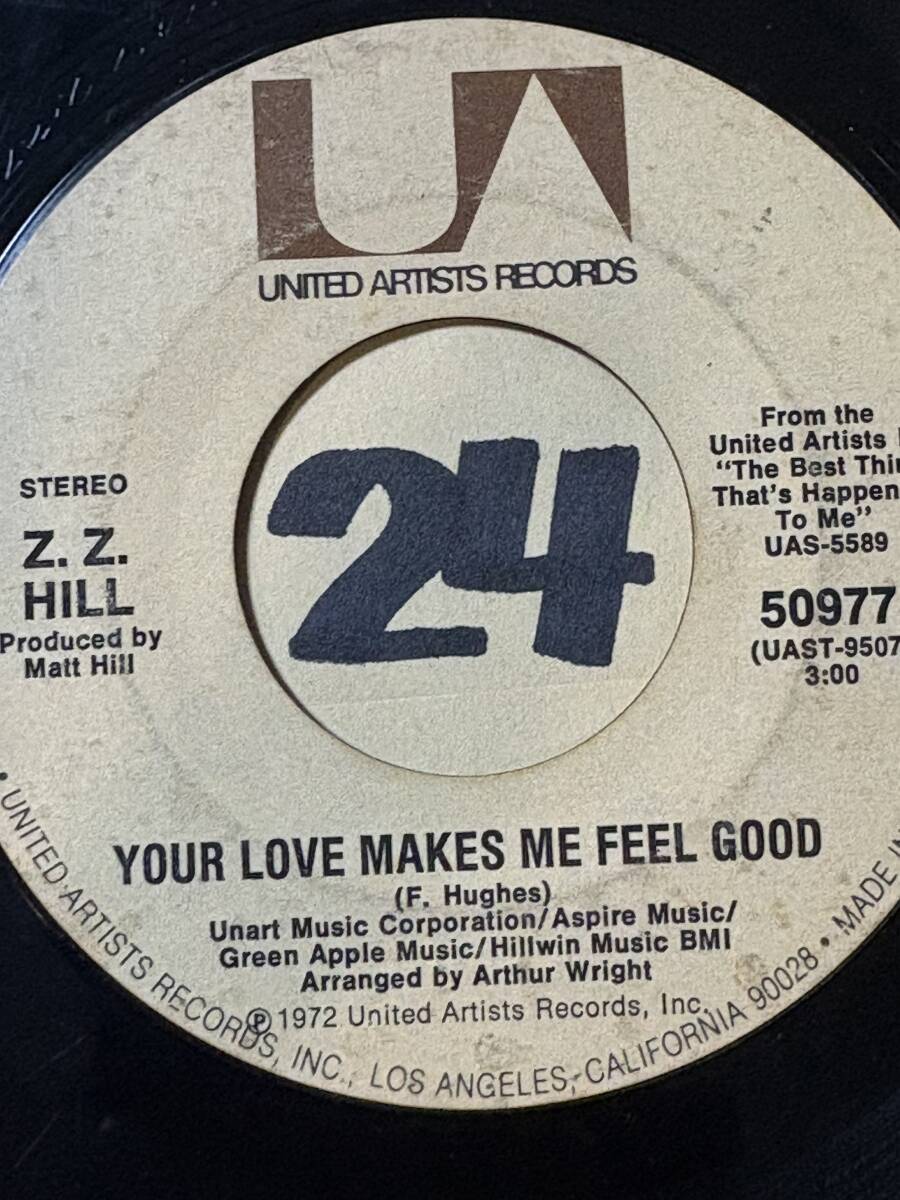 Z.Z. HILL YOUR LOVE MAKES ME FEEL GOOD 両面目立った傷なし 1972 _画像1