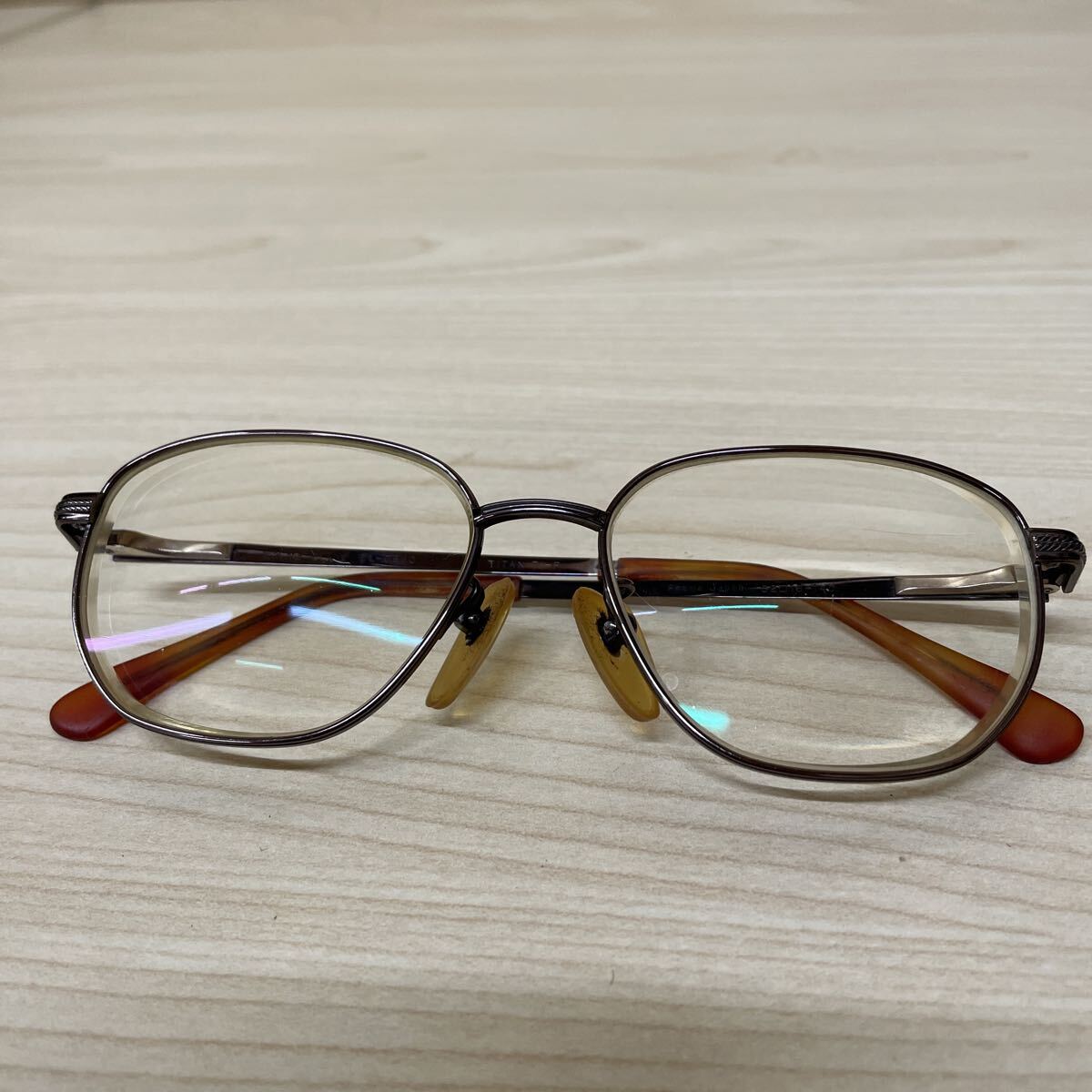 中古 度入り 眼鏡 メガネ SEIKO セイコー ELIOT EL-0880 52□16 140 TITAN Ti-P チタンP フレームJAPAN フルリム チタンフレーム レトロ _画像4