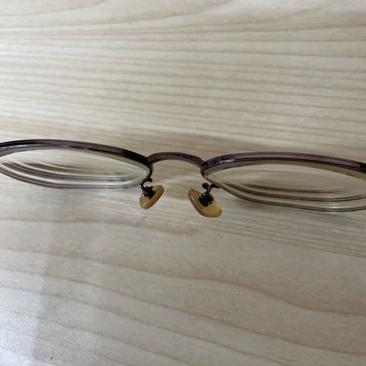 中古 度入り 眼鏡 メガネ SEIKO セイコー ELIOT EL-0880 52□16 140 TITAN Ti-P チタンP フレームJAPAN フルリム チタンフレーム レトロ _画像9