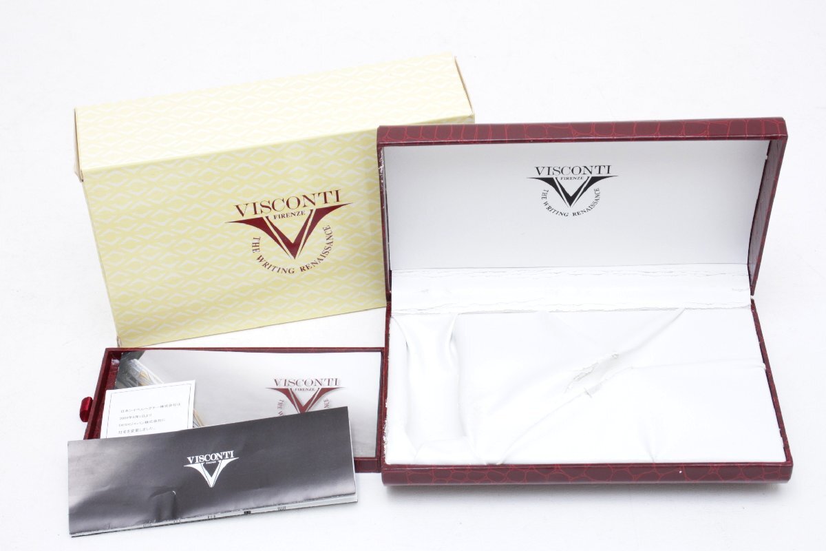 1S190☆ ヴィスコンティ VISCONTI ☆ 万年筆 RAGTIME ラグタイム 創立20周年 ペン先14K 美品【ニューポーン】_画像9