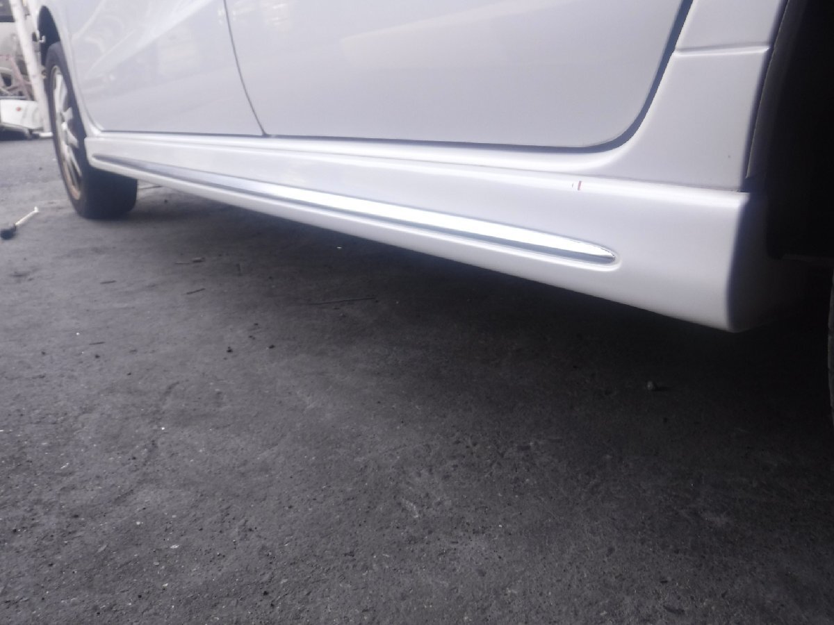 L275S ミラ カスタムRS サイドエアロ 左右 カラー W24 パール 23年 磨き検品済み 致命的ダメージ無し わりと美品 DBA-L275S サイドステップ_画像7