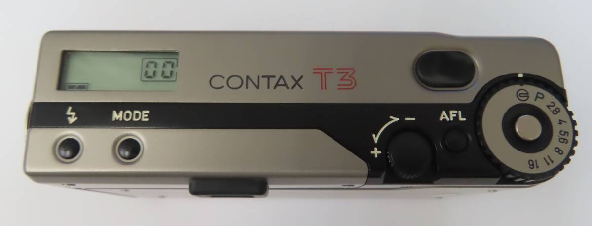 #90799 美品 CONTAX コンタックス T3 ダブルティース Carl Zeiss Sonnar F2.8 35mm T* コンパクトフィルムカメラ_画像4