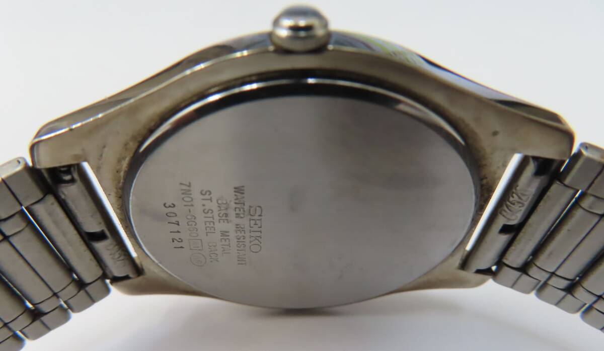 #90707 SEIKO セイコー AVENUE アベニュー 7N01-6G60メンズ クォーツ 腕時計_画像5