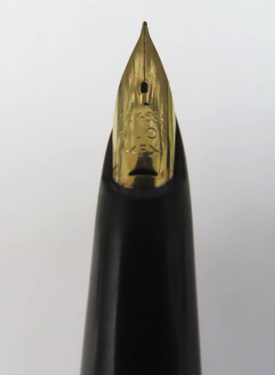 #90605 パイロット　万年筆　エリート　ペン先　金　K14 585 ブラック ゴールド 筆記用具　文房具　PILOT elite_画像2