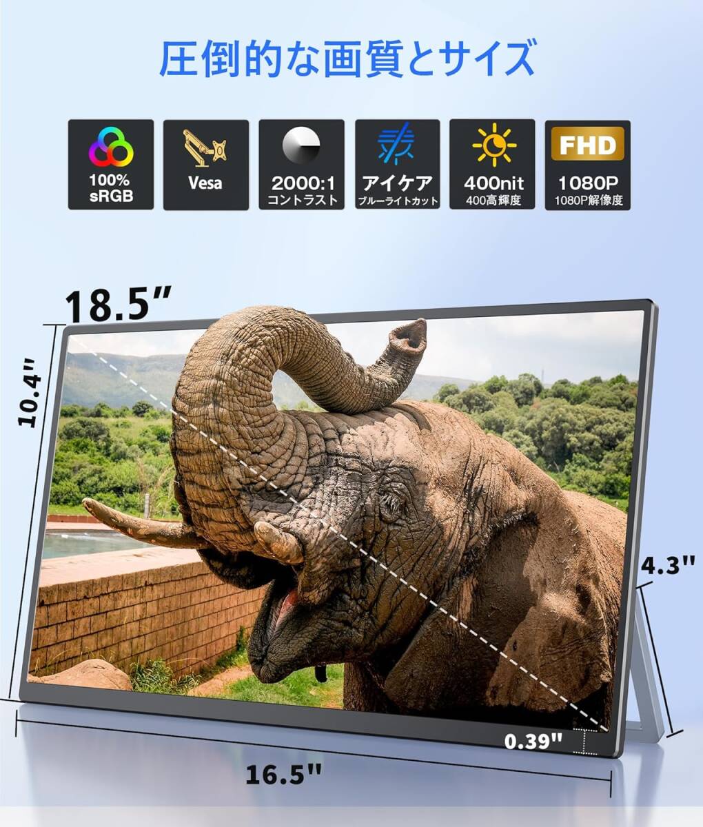 б/у монитор мобильный дисплей 18.5 дюймовый мобильный монитор 1920*1080p перевозка удобный