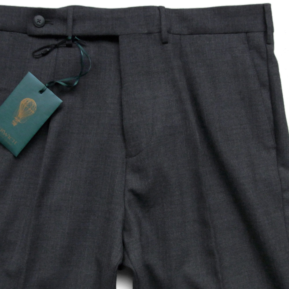 ◇◆BERWICH（ベルウィッチ)/≪bn3000x≫万能にして機能的！ヘヴィロテで穿き回せる優秀な1プリーツテクノウールスラックス【52(W90)】/4万_画像1