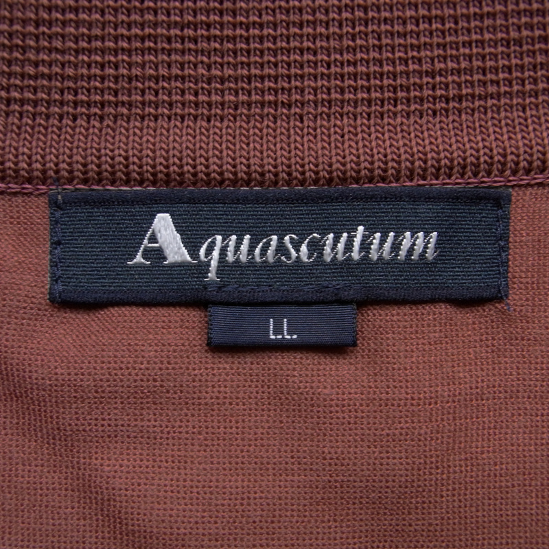 ◇◆Aquascutum（アクアスキュータム）/≪TEC.3≫上質感のある滑らかタッチ◎！品良くオトナな雰囲気が薫るNZメリノポロシャツ【LL】/3.1万_画像3