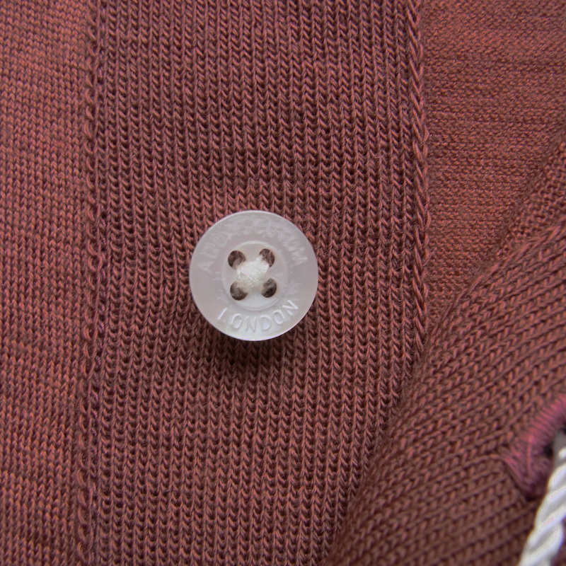 ◇◆Aquascutum（アクアスキュータム）/≪TEC.3≫上質感のある滑らかタッチ◎！品良くオトナな雰囲気が薫るNZメリノポロシャツ【LL】/3.1万_画像4