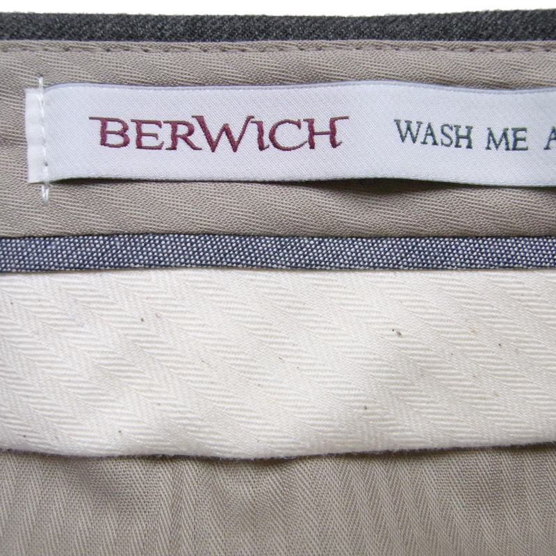 ◇◆BERWICH（ベルウィッチ)/≪bn3000x≫万能にして機能的！ヘヴィロテで穿き回せる優秀な1プリーツテクノウールスラックス【52(W90)】/4万_画像3