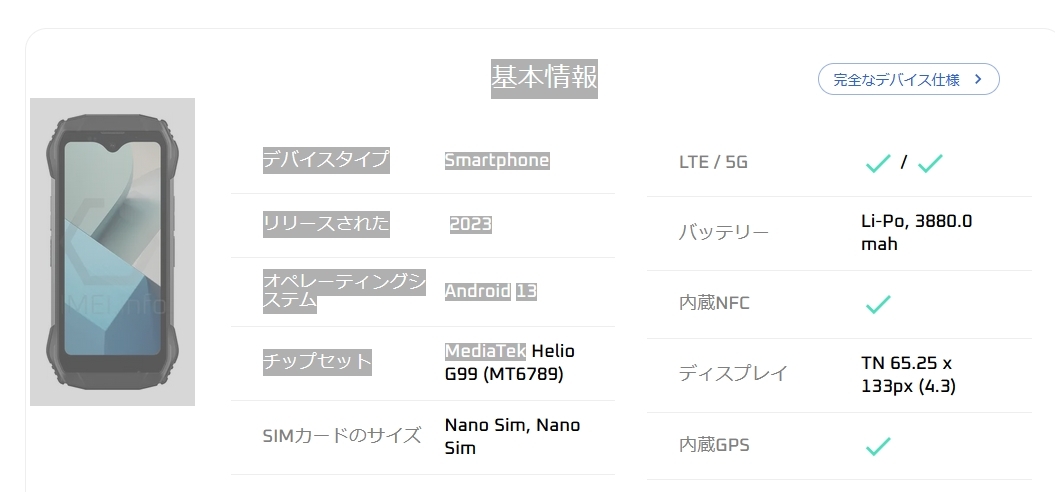 動(dòng)作品（ただし液晶畫面にヒビ）Blackview N6000 4.3インチ ミニスマホ Android13